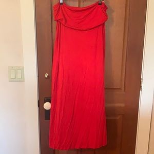 Three Seasons Maternity Red Skirt